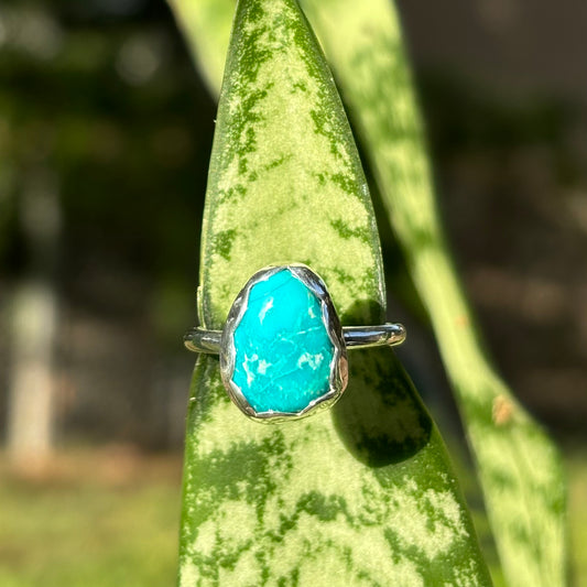 Sierra Blue Turquoise Ring, size 6