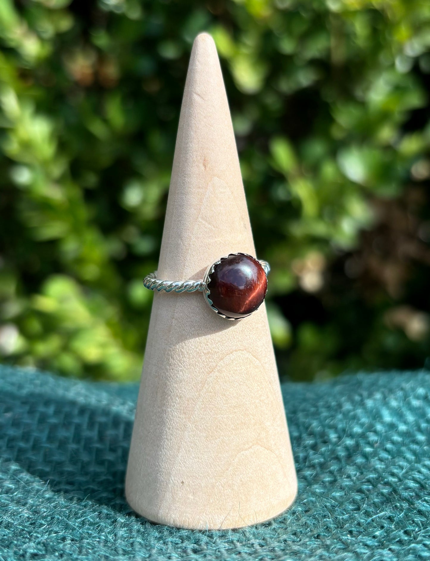 Red Jasper Ring, size 8