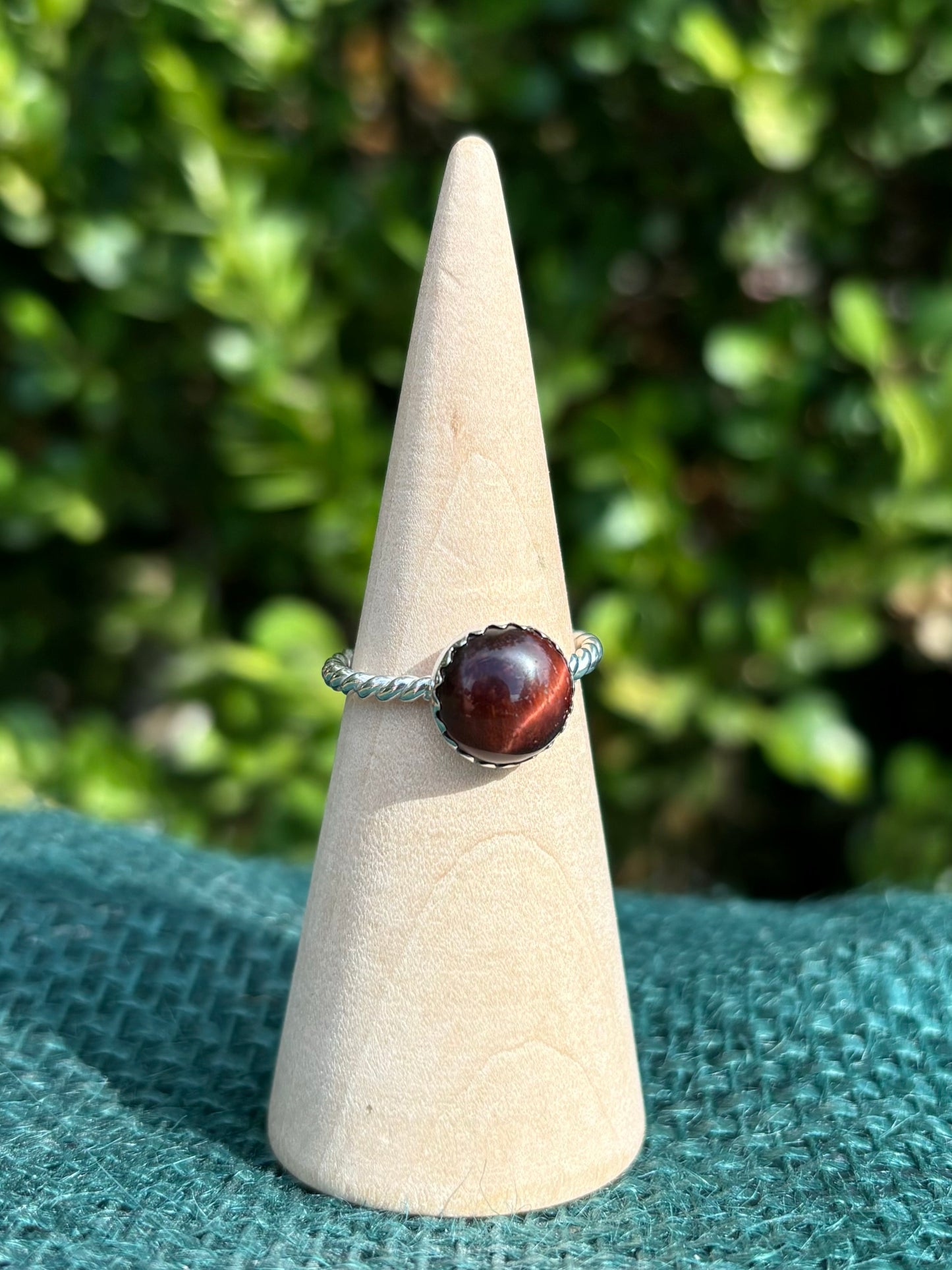 Red Jasper Ring, size 8