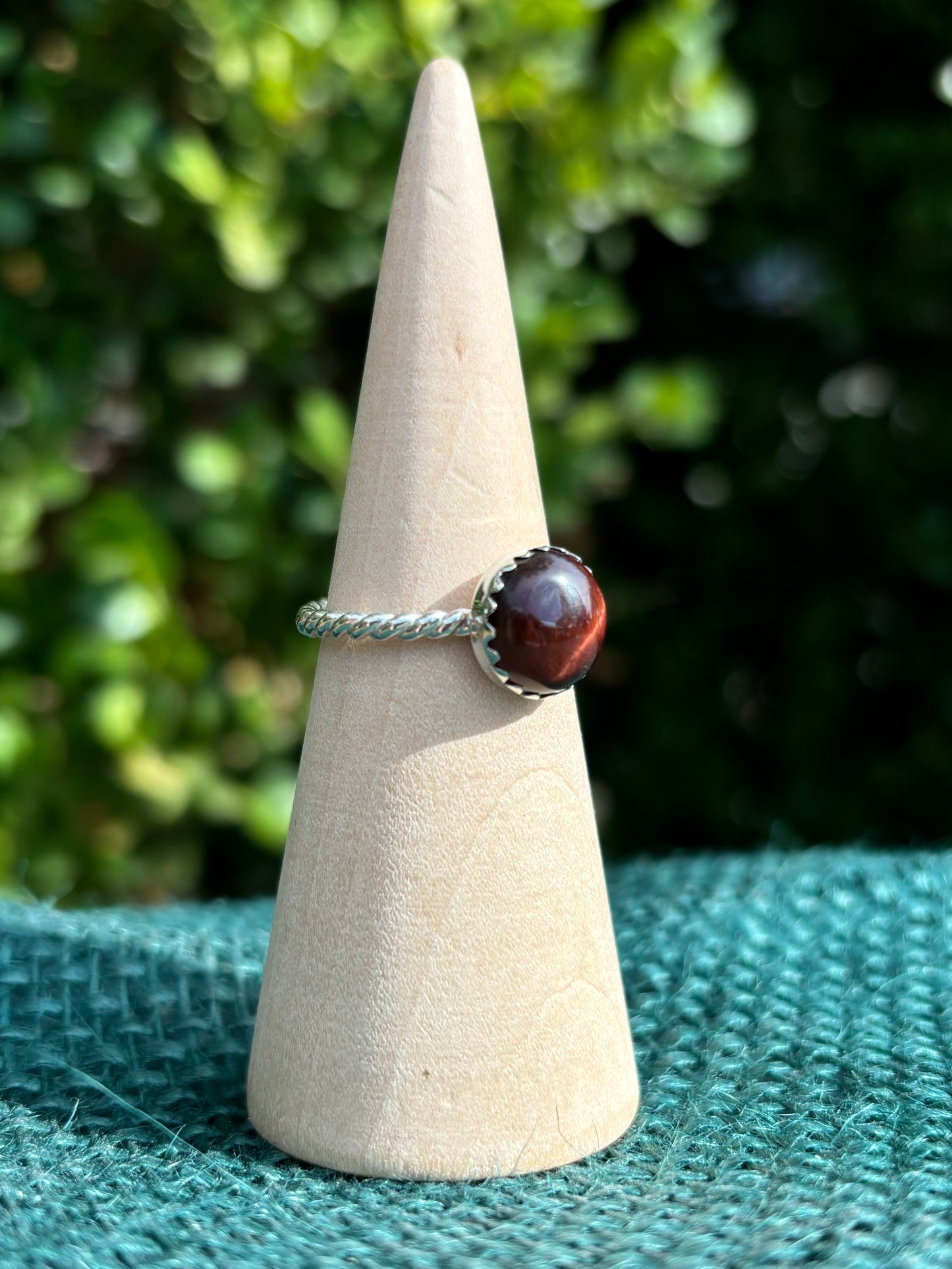 Red Jasper Ring, size 8