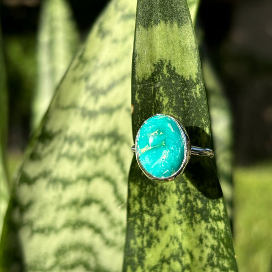 Sonoran Emerald Valley Turquoise Ring, size 8