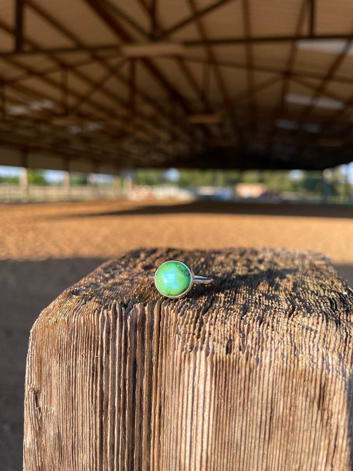 Sonoran Rose Turquoise Ring, size 9