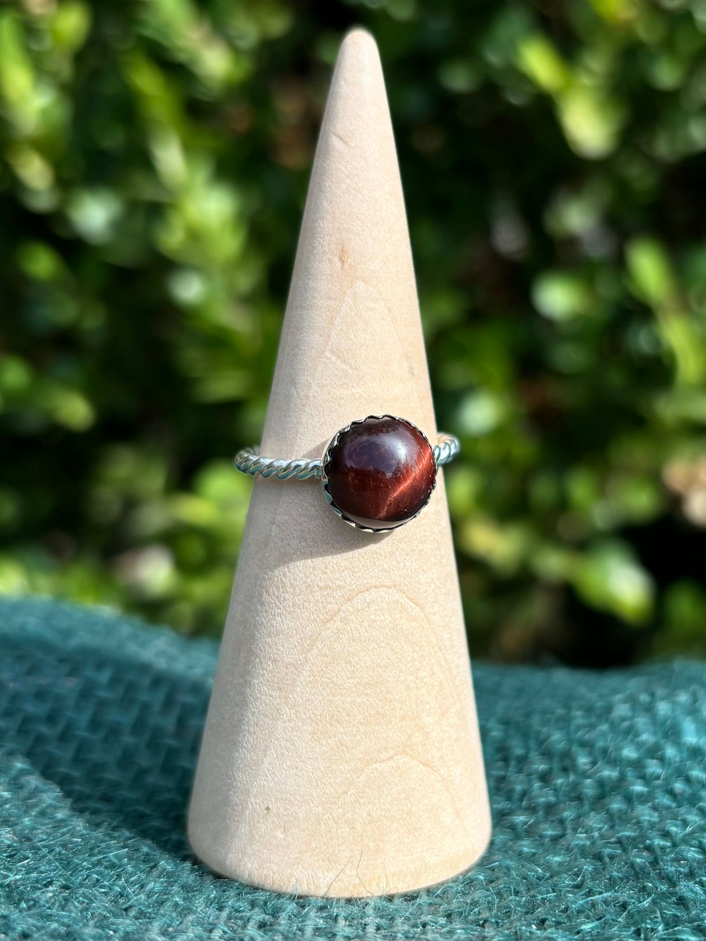 Red Jasper Ring, size 8