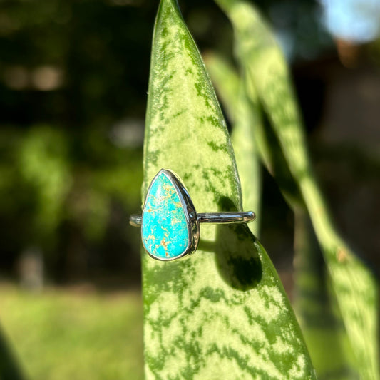 Turquoise Mountain Ring, size 8